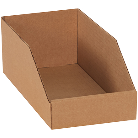 6 x 12 x 4 <span class='fraction'>1/2</span>" Kraft Bin Boxes