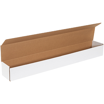 36 <span class='fraction'>1/4</span> x 4 <span class='fraction'>7/8</span> x 4" White Corrugated Mailers