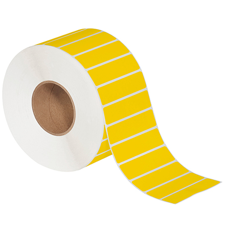 4 x 1" Yellow Thermal Transfer Labels