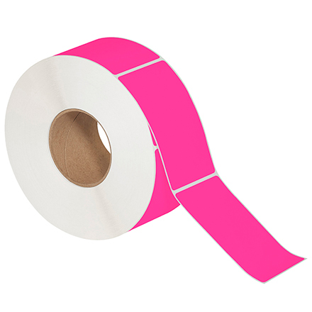 3 x 5" Fluorescent Pink Thermal Transfer Labels